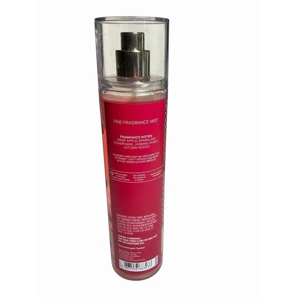Bath & Body Works Champagne Apple & Honey Fine Fragrance Body Mist Spray 8oz New
